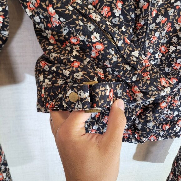 Anthropologie Hei Coat Womens 8 Floral Jacket Blazer Pockets Full Zip Collar - Picture 7 of 12